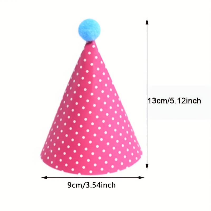 11 Buah Topi Pesta Mini Warna- - Party Hat Cone ulasan dan harga