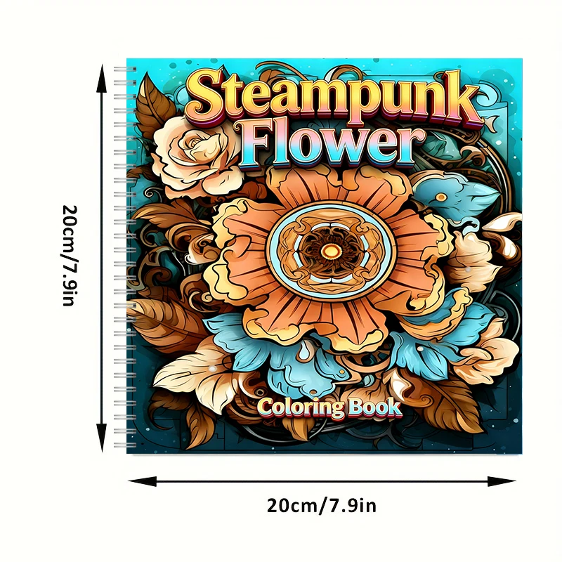 Buku Mewarnai Bunga Steampunk  - Supply Event ulasan dan harga