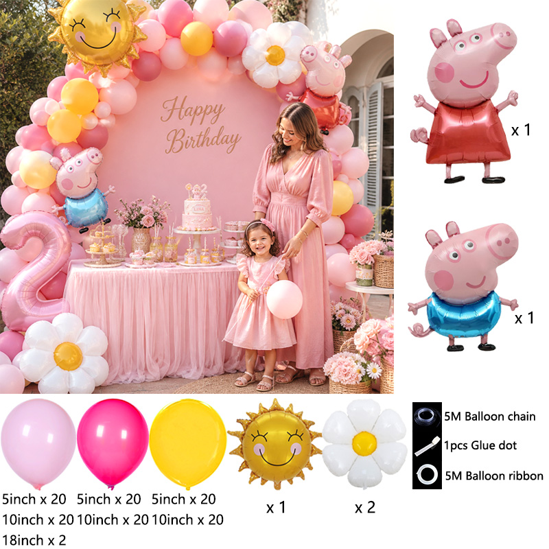 Kit Dekorasi Balon Bertema Pep - Balloon Arch Kit ulasan dan harga