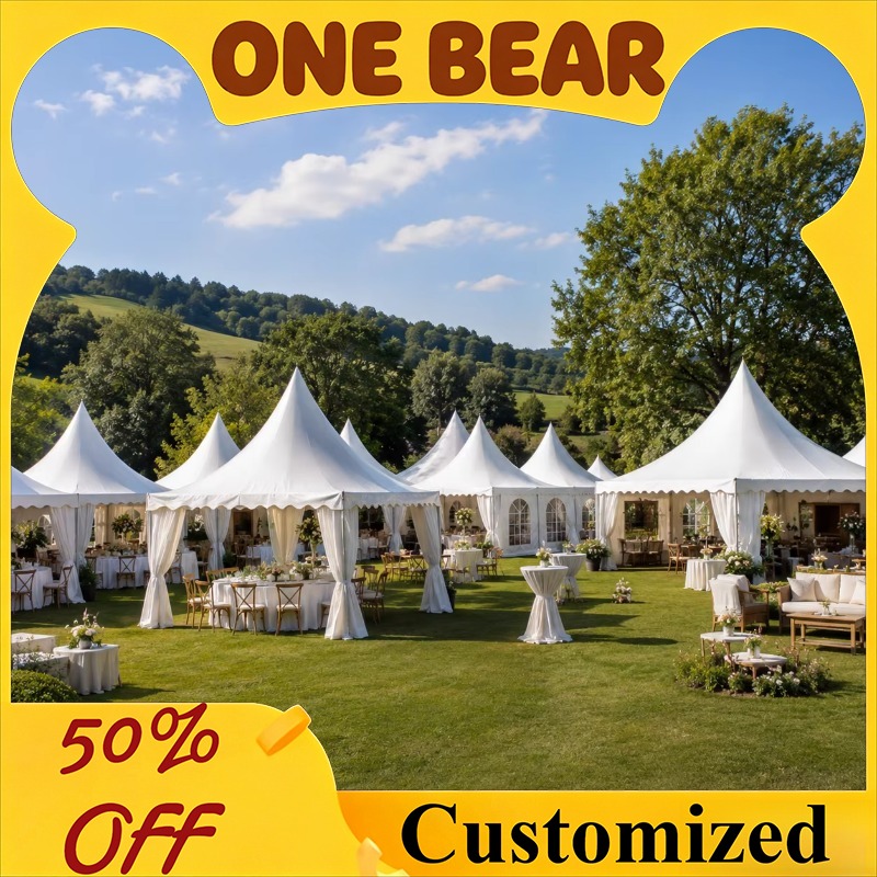 Tenda Pagoda Putih yang Dapat  - Event & Party Supply ulasan dan harga